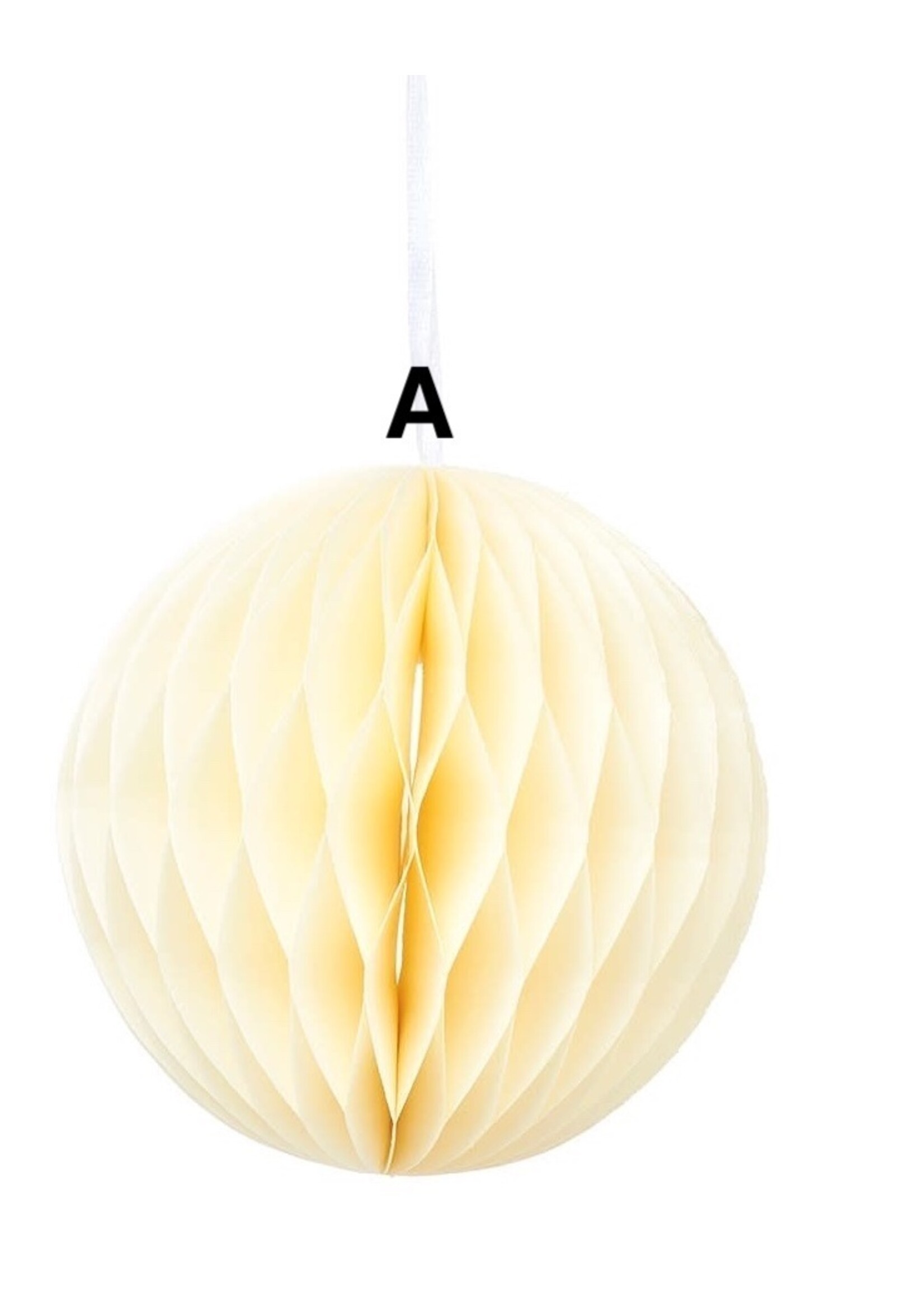 Sass & Belle White Paper Honeycomb Hanging Decoration (price is for one)