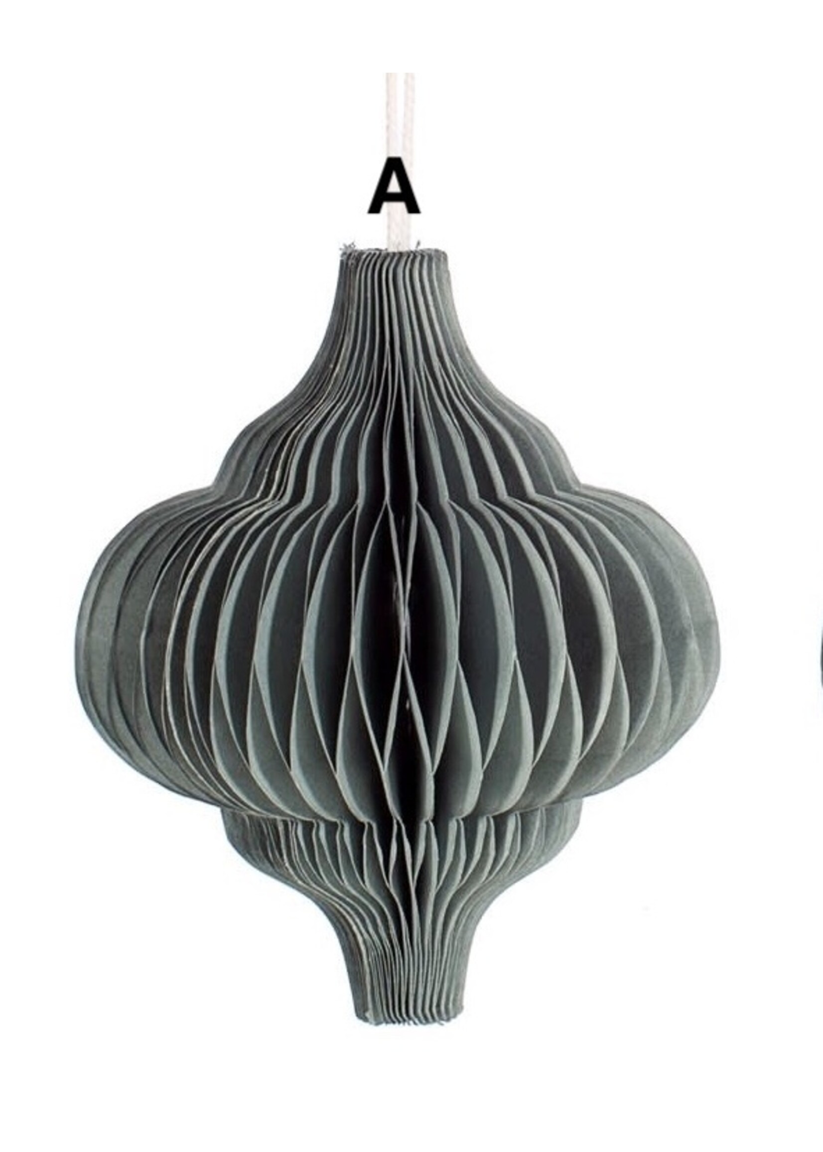 Sass & Belle Grey Paper Honeycomb Hanging Decoration