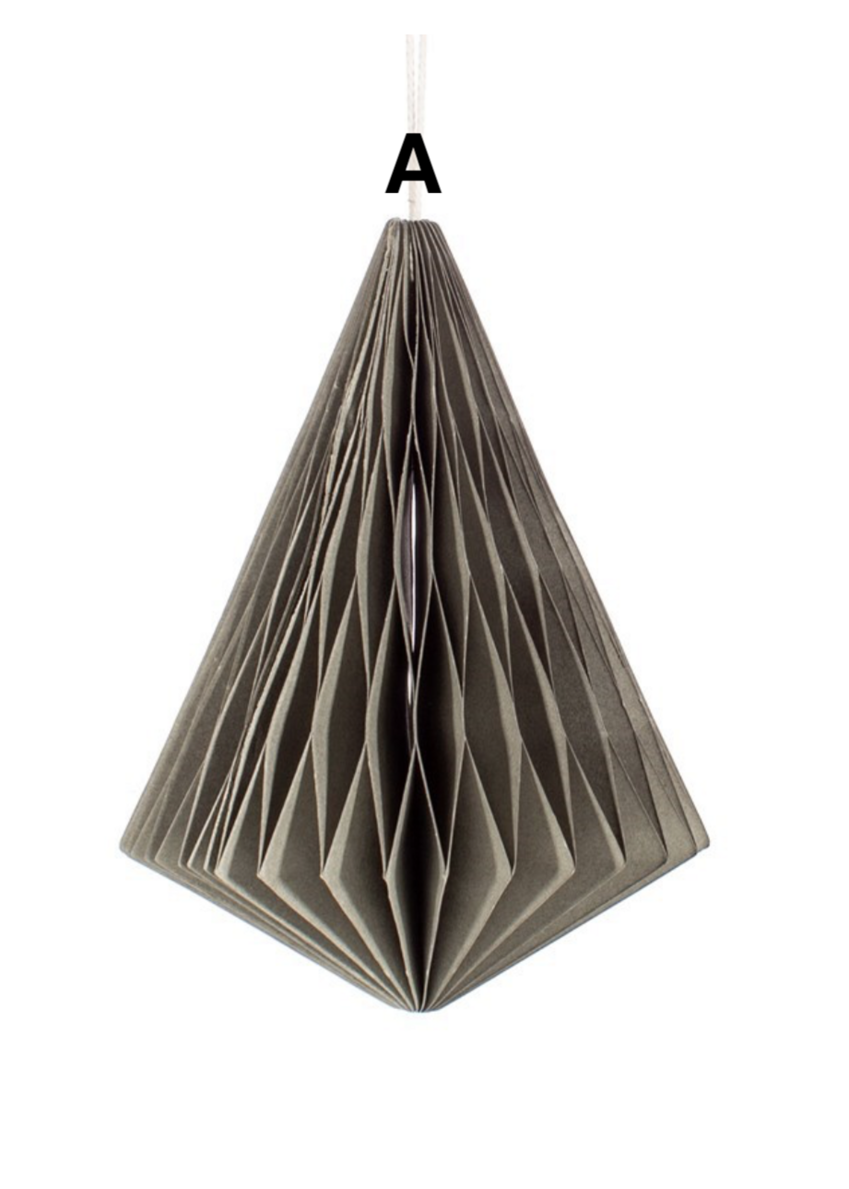Sass & Belle Grey Tree or Diamond Paper Honeycomb Hanging Decoration (price is for one)
