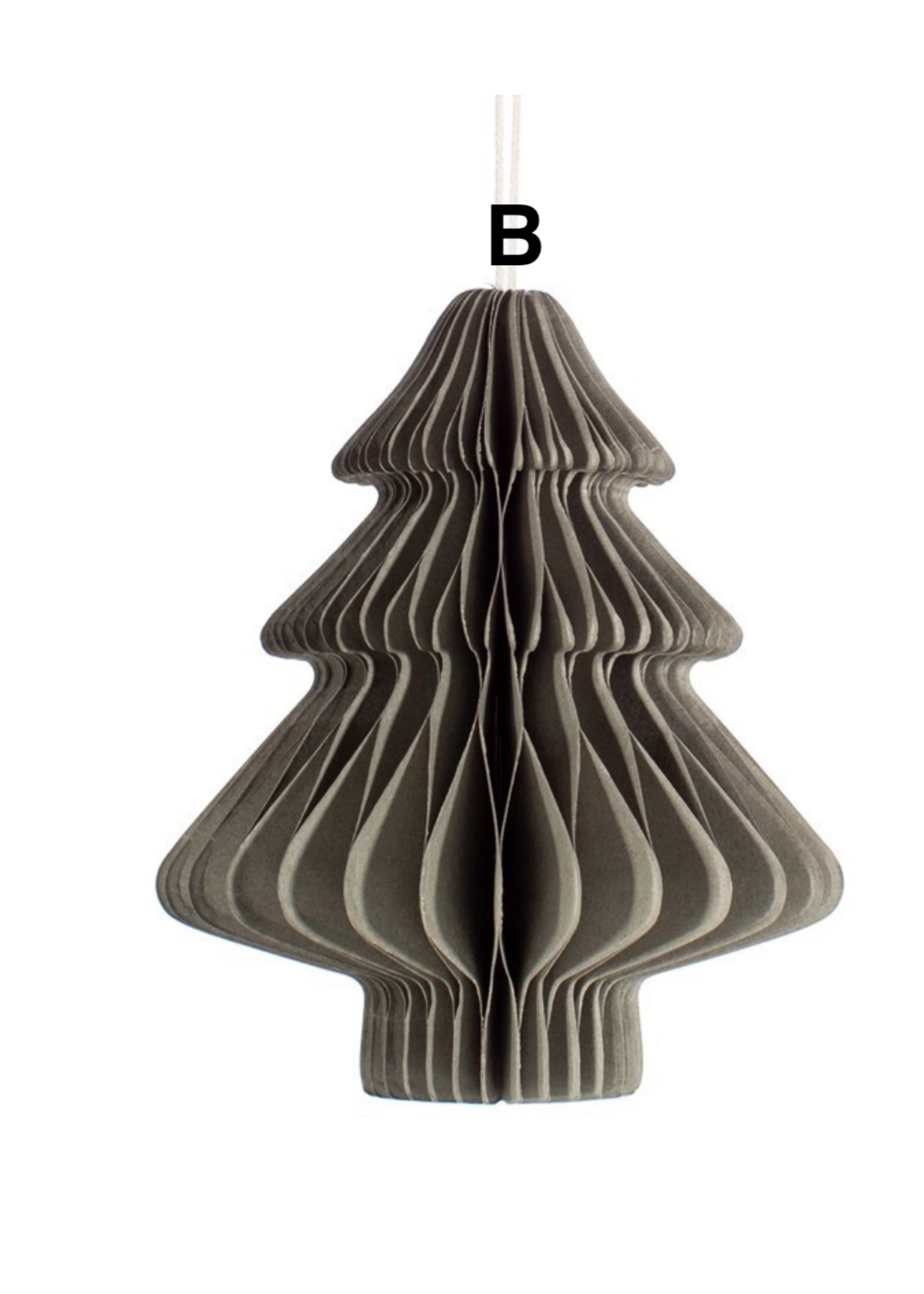 Sass & Belle Grey Tree or Diamond Paper Honeycomb Hanging Decoration (price is for one)