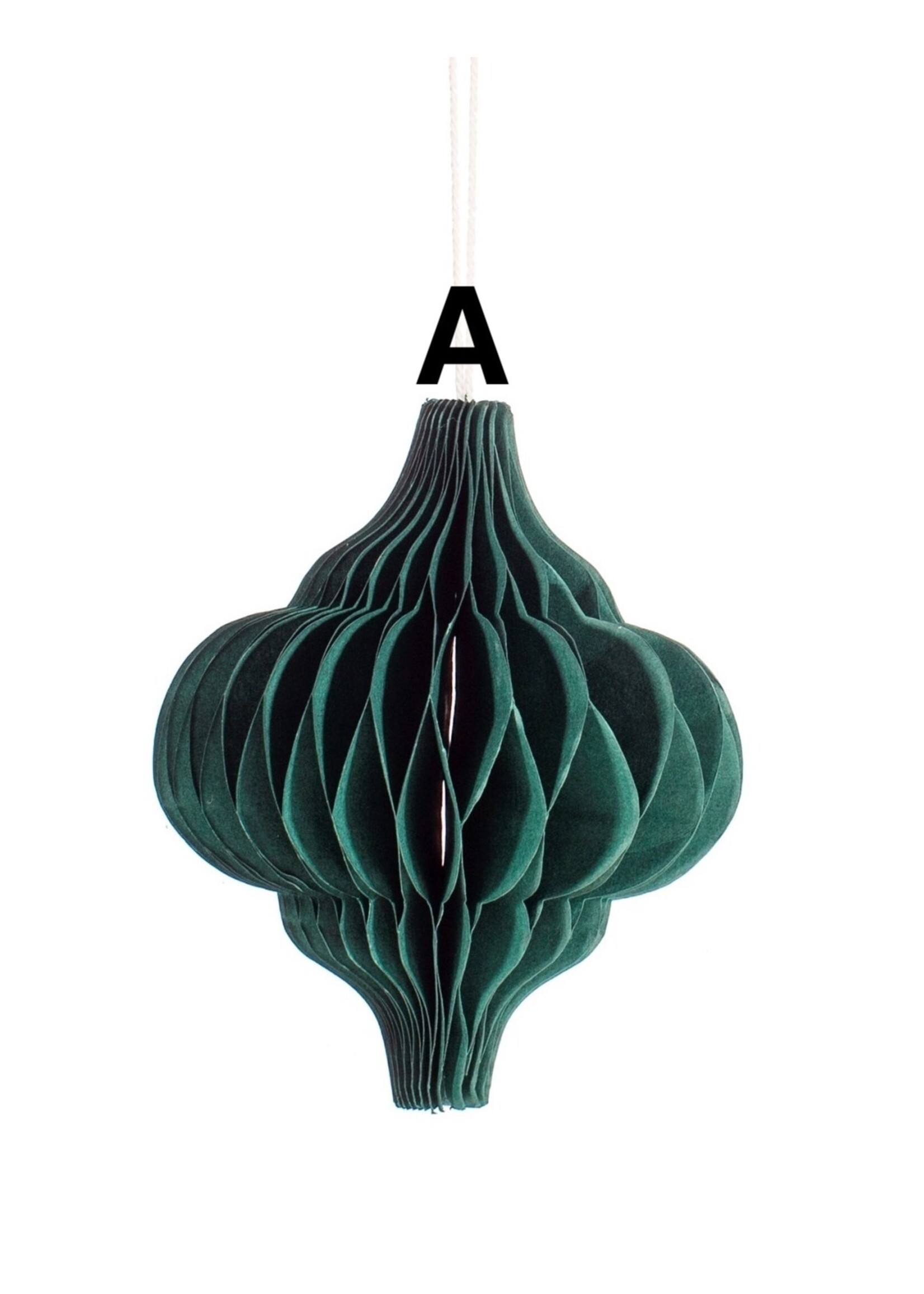 Sass & Belle Green Paper Honeycomb Hanging Decoration (Price is for one)