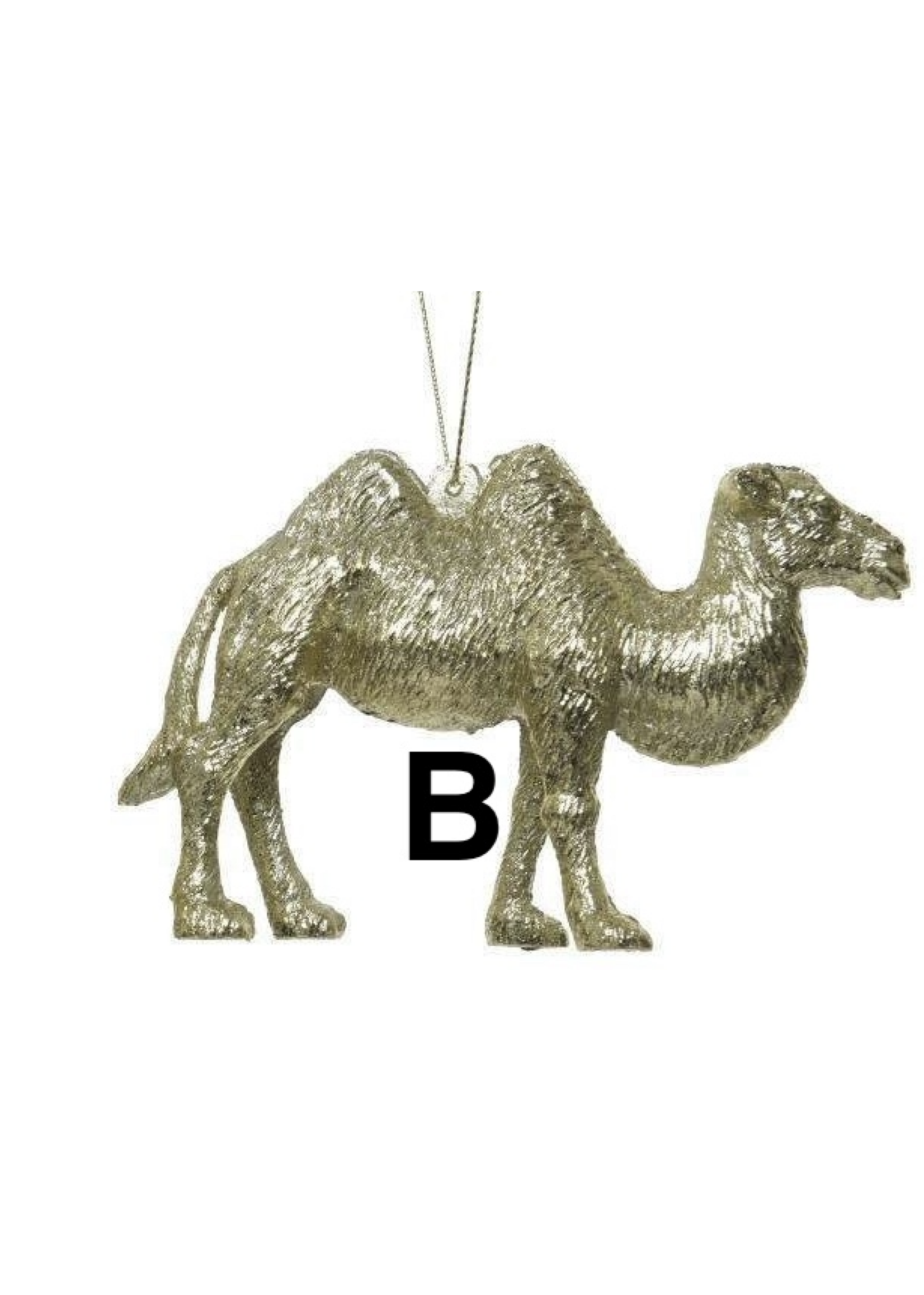 Kaemingk Hanging Gold Animals - choice of 3 including Alpaca, Camel and Kangeroo