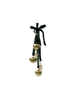 Decoris Green Velvet Hanging Bells