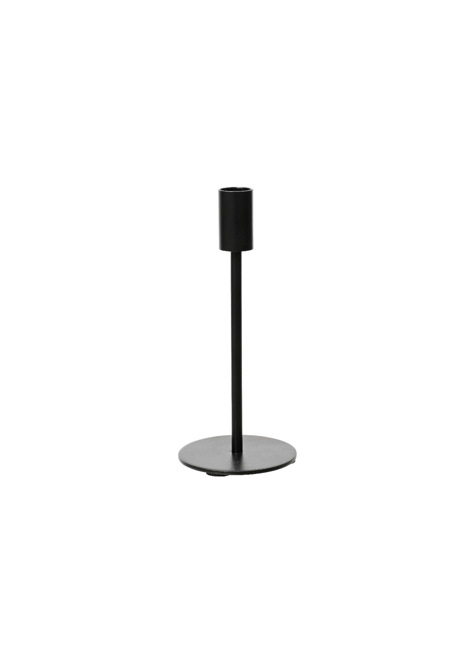 Decoris Black Iron Dinner Candle holder