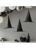 Ginger Ray Halloween Witch Hat Hanging Decorations 3 pack