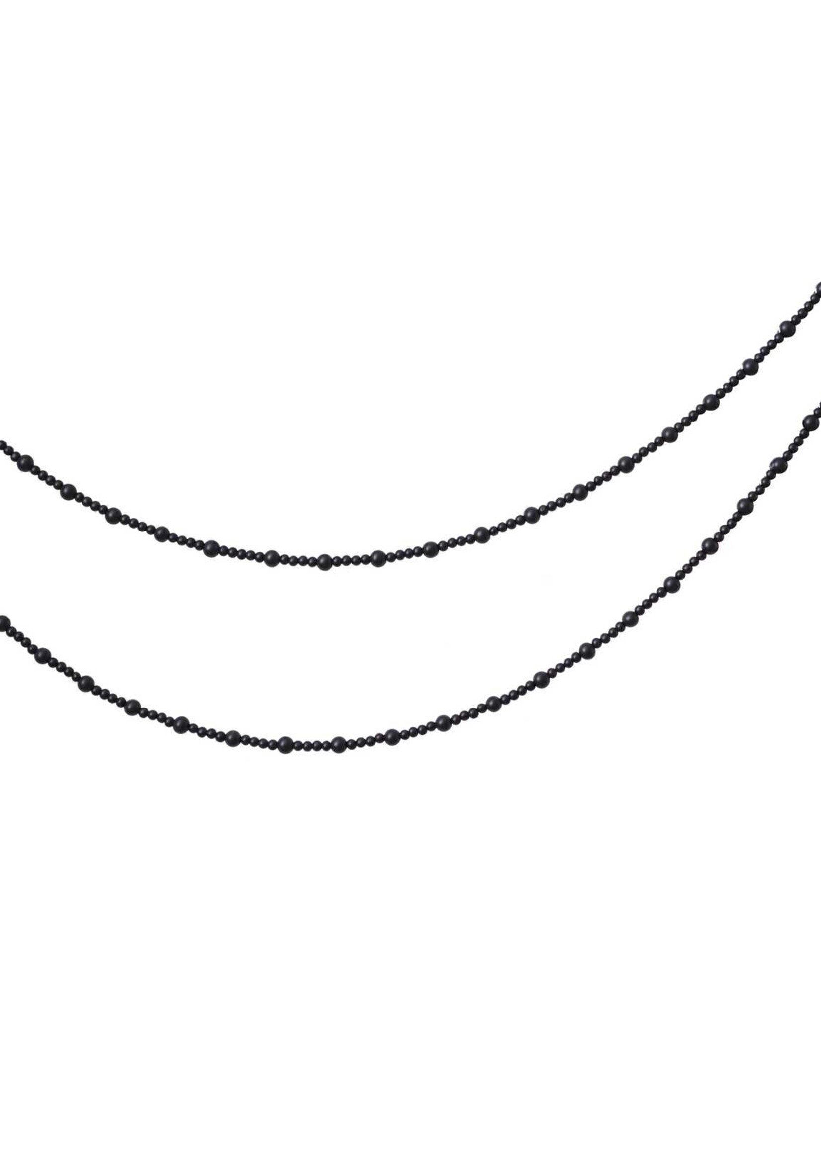 Ginger Ray Black Wooden Bead Halloween Garland