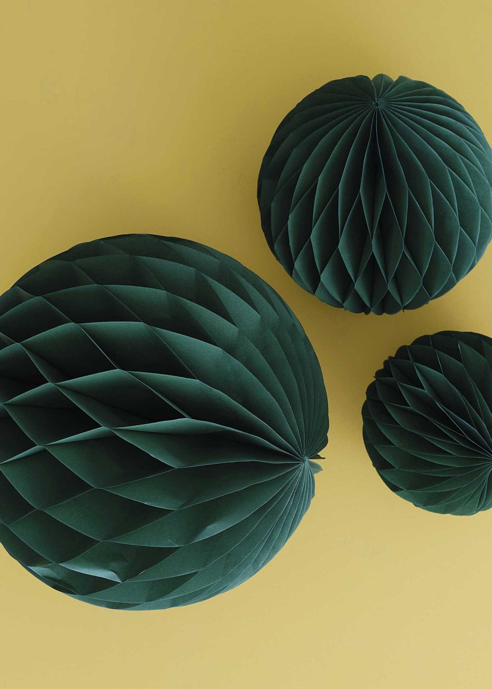 Ginger Ray Green Honeycomb Paper Decorations