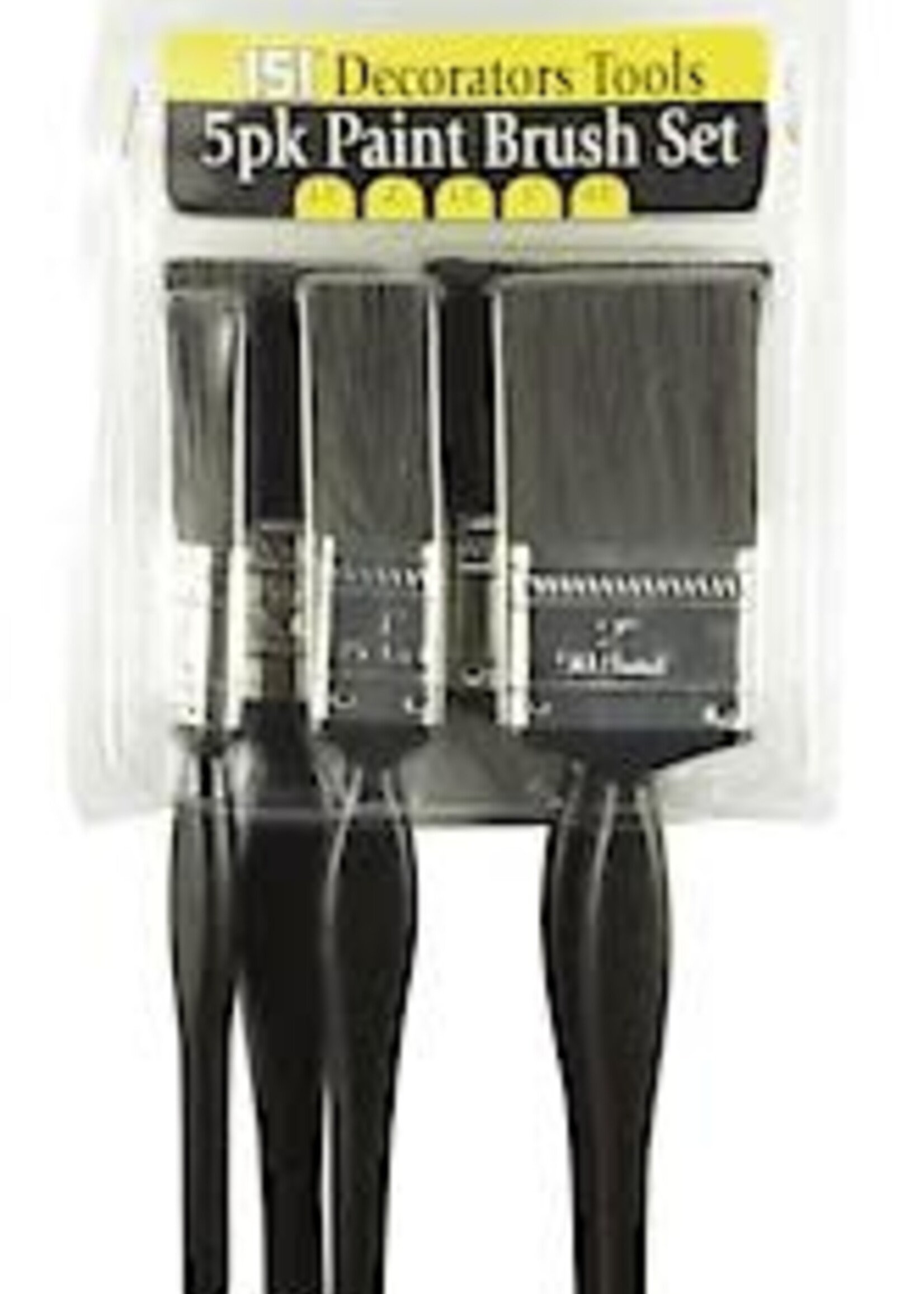 151 Synthetic Paint Brush Set 5 Pack