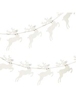 Ginger Ray Reindeer Shaped Wooden Christmas Bunting With Pom Poms