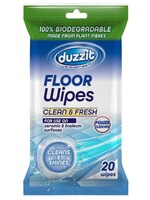 Duzzit Duzzit Biodegradable Floor Wipes Pack 20 Clean & Fresh