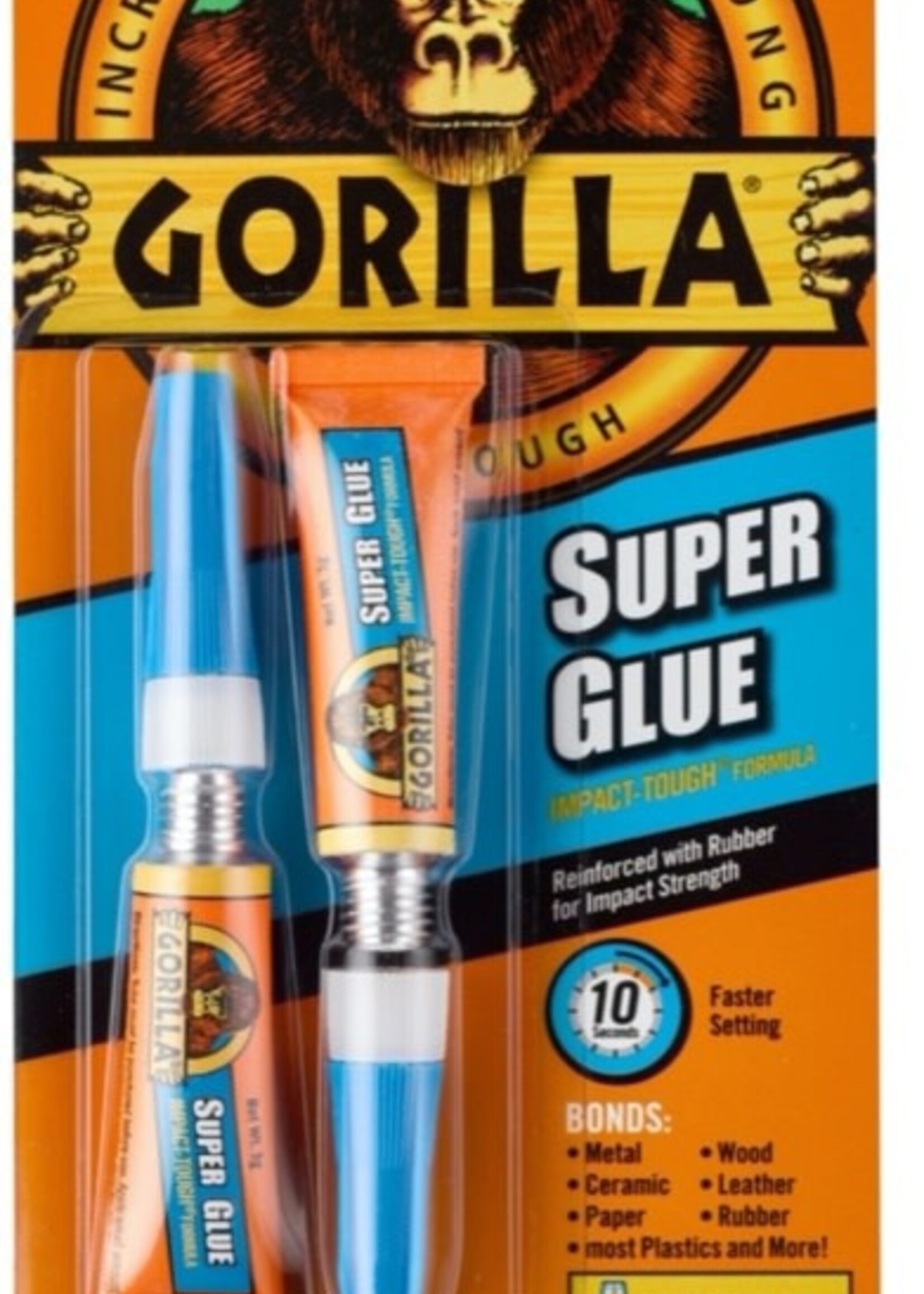 Gorilla Gorilla Super Glue Tube 3g Twin Pack