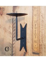 Cottingham Collection Wall mounted candle holder black waxed 6" x 3"