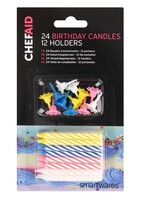 Chef aid Chef Aid 24 Birthday Candles 12 Holders