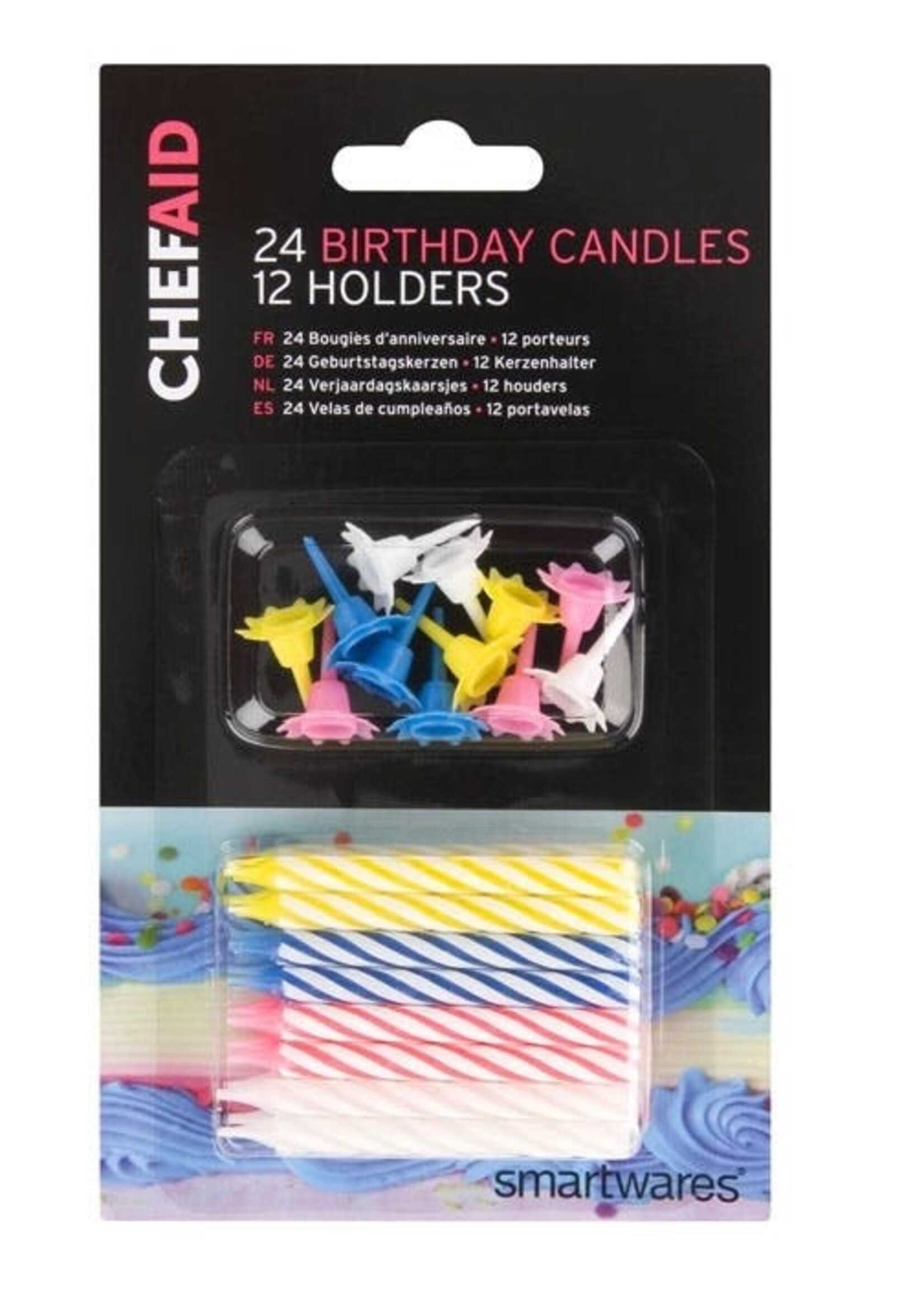 Chef aid Chef Aid 24 Birthday Candles 12 Holders