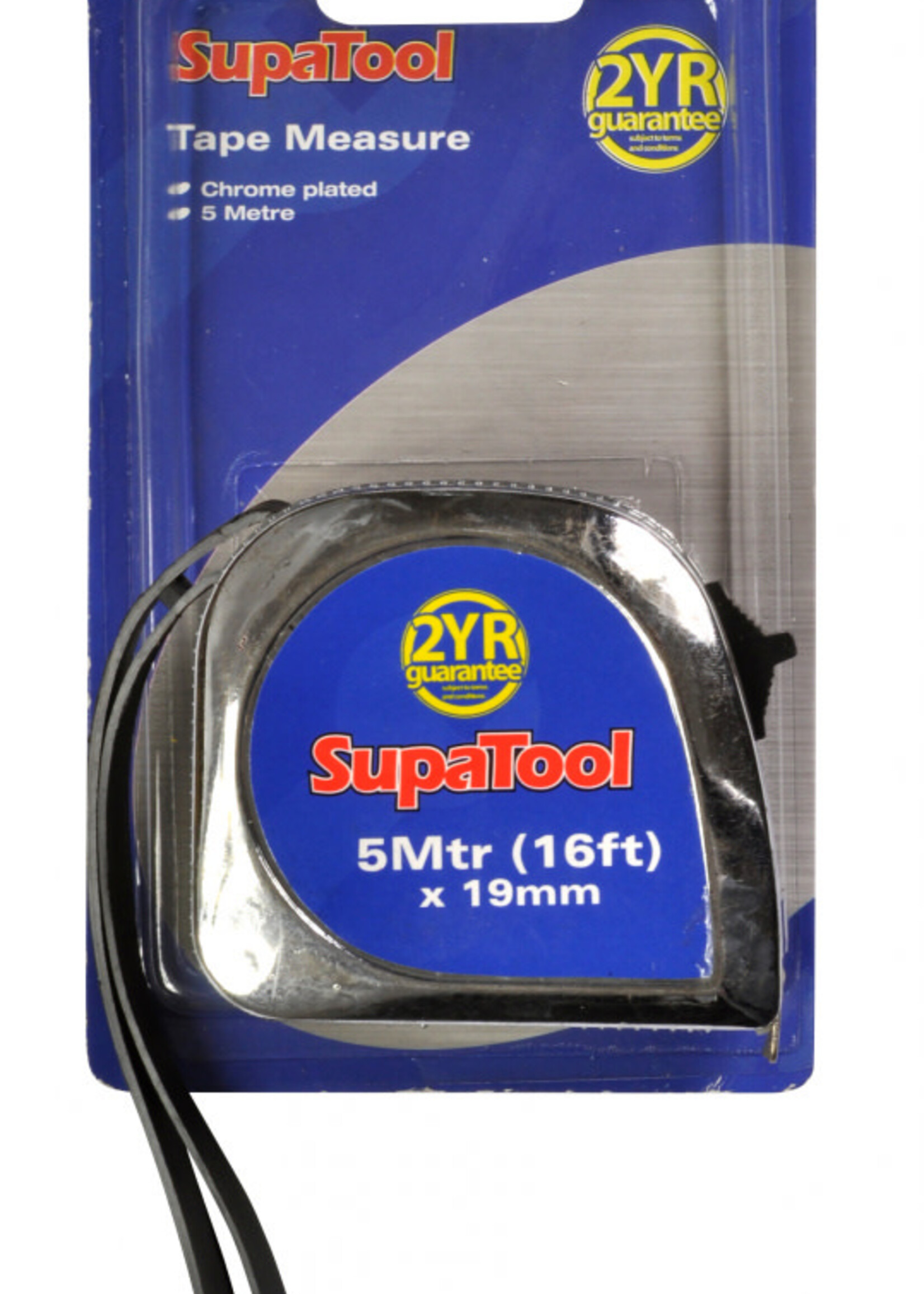 SupaTool SupaTool Chrome Plated Tape Measure 5m x 19mm