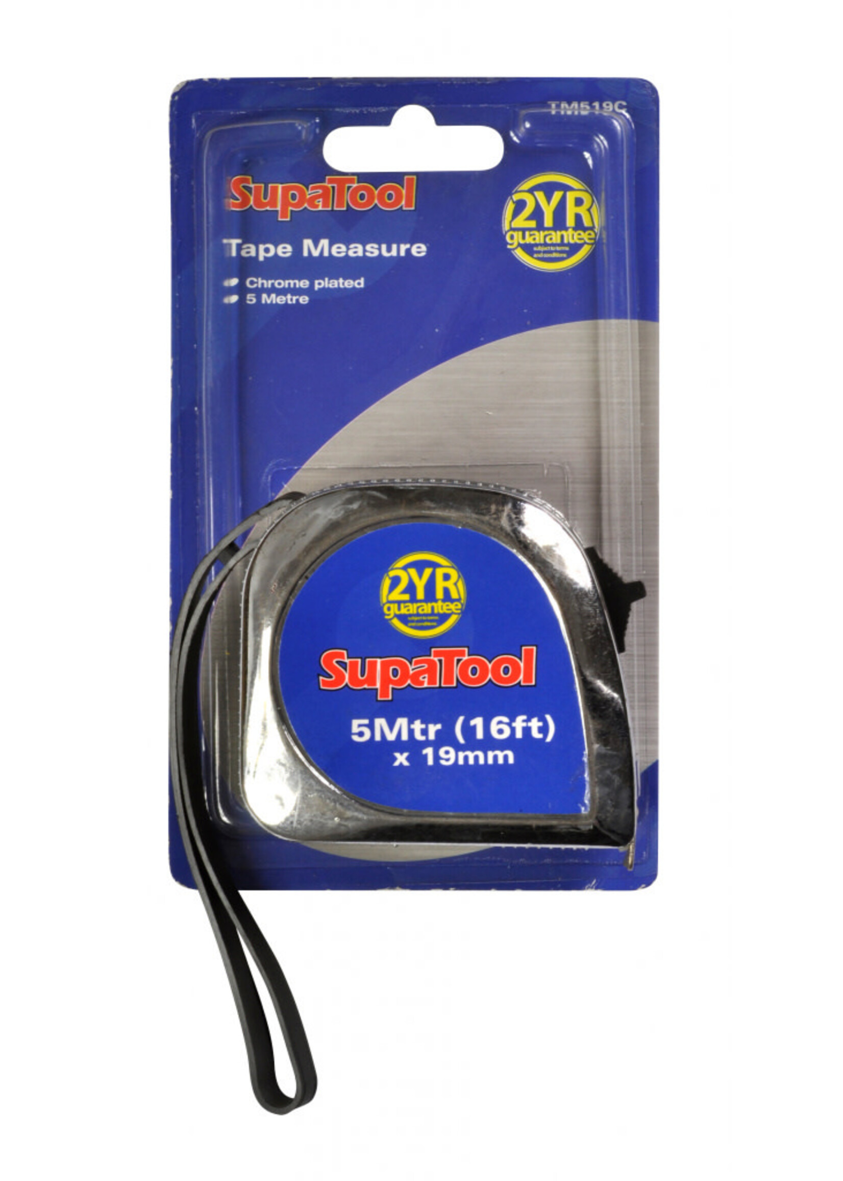 SupaTool SupaTool Chrome Plated Tape Measure 5m x 19mm