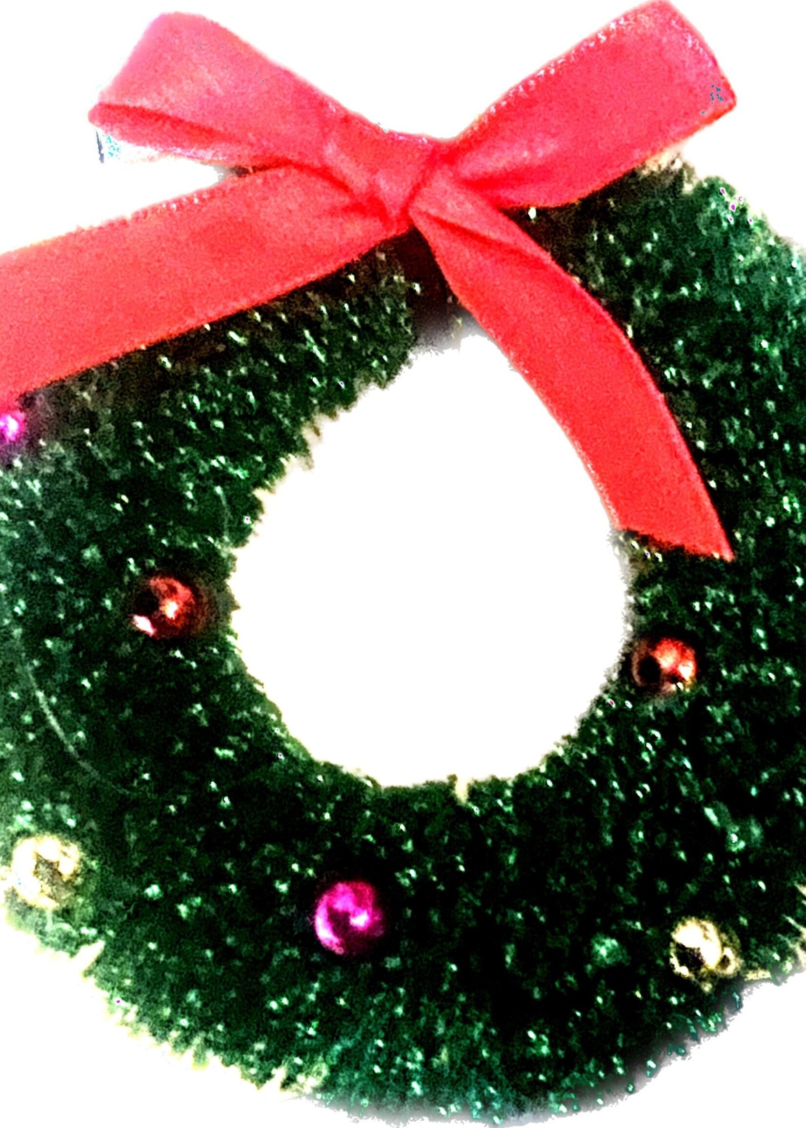 Premier Glitter Wreath Trim 9cm