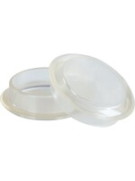 Castor Cups - Deep Plastic 45mm Clear PK4