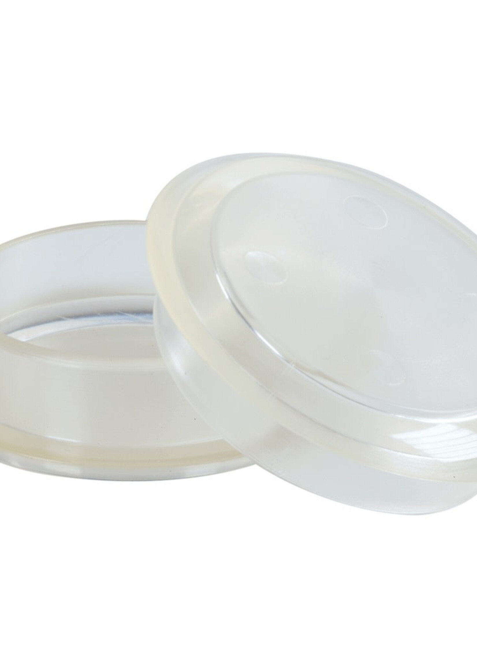 Castor Cups 45mm Clear pk4