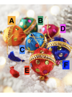 Namaste Ball With Sequins Hanging Decoration