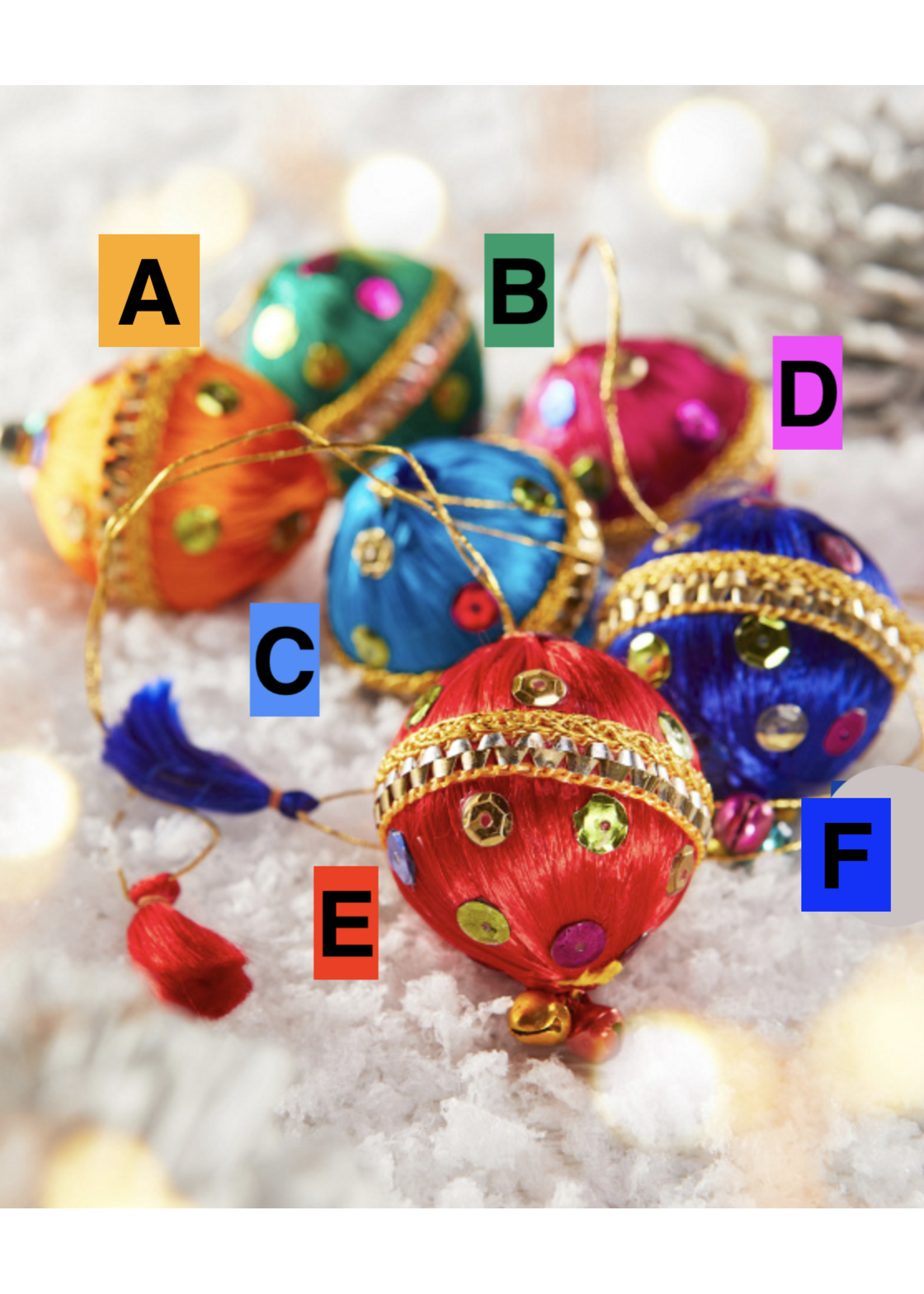 Namaste Ball With Sequins Hanging Decoration