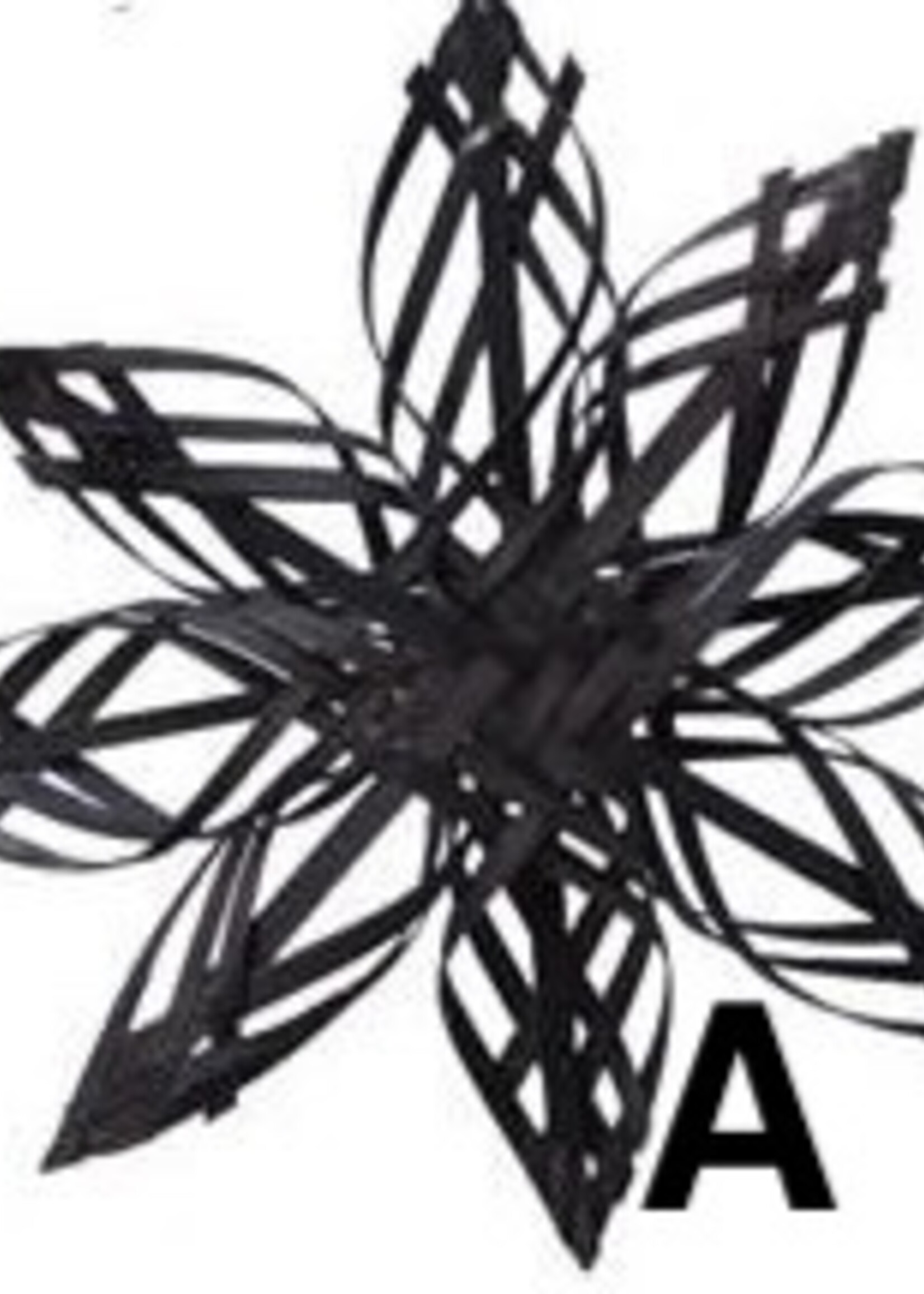Decoris Woven Black Bamboo Star