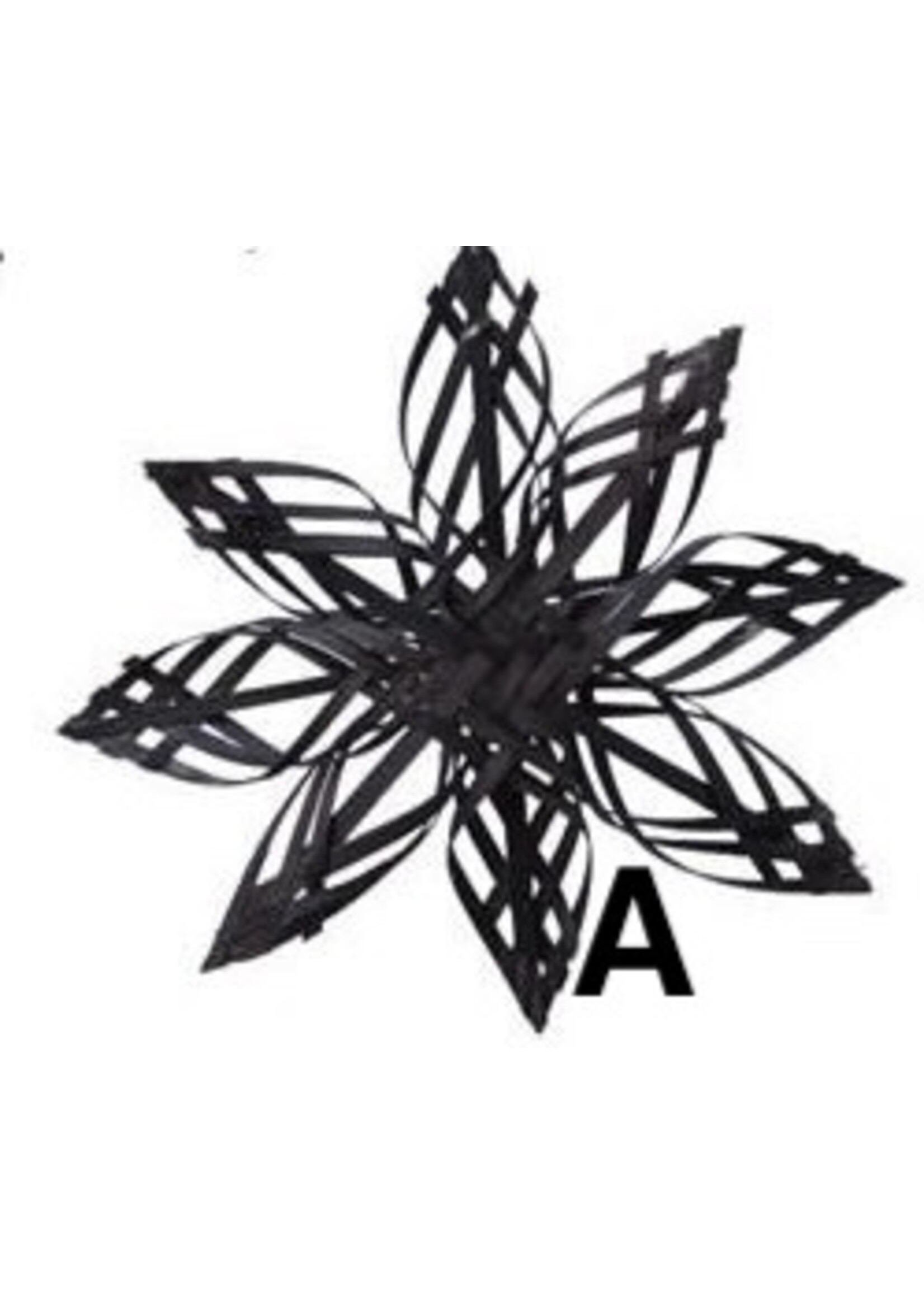 Decoris Woven Black Bamboo Star