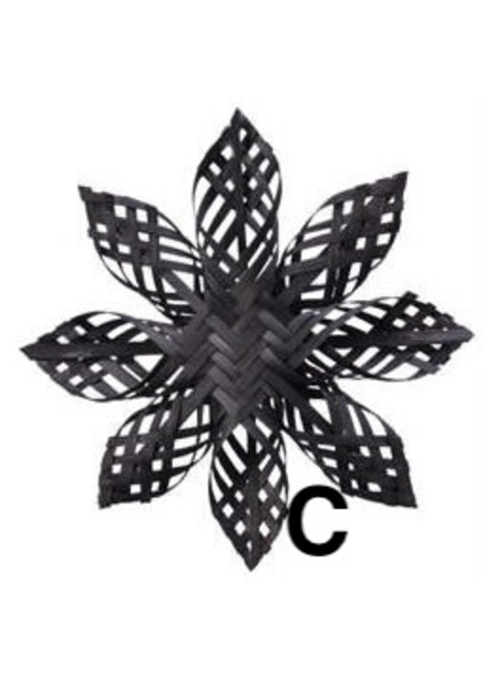 Decoris Woven Black Bamboo Star