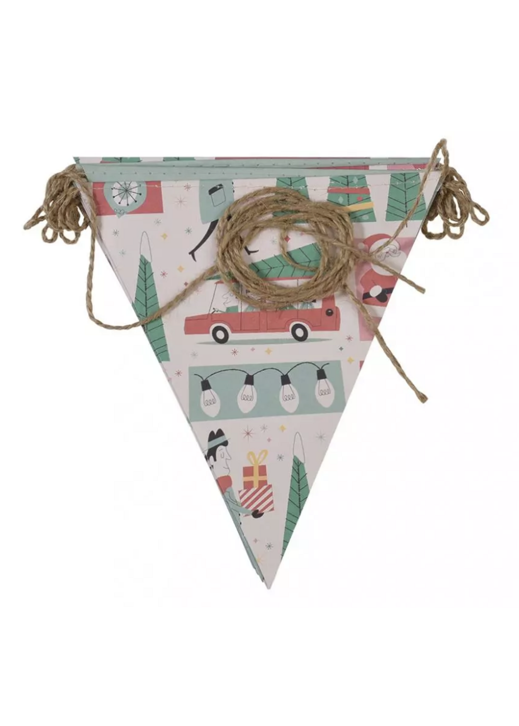 Rex Christmas bunting 5m with 15 flags