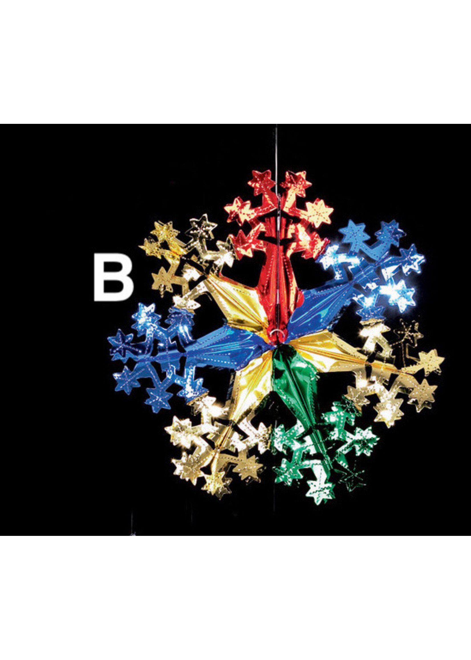 Premier Foil Decoration - Green / red / gold and Blue 40 cm