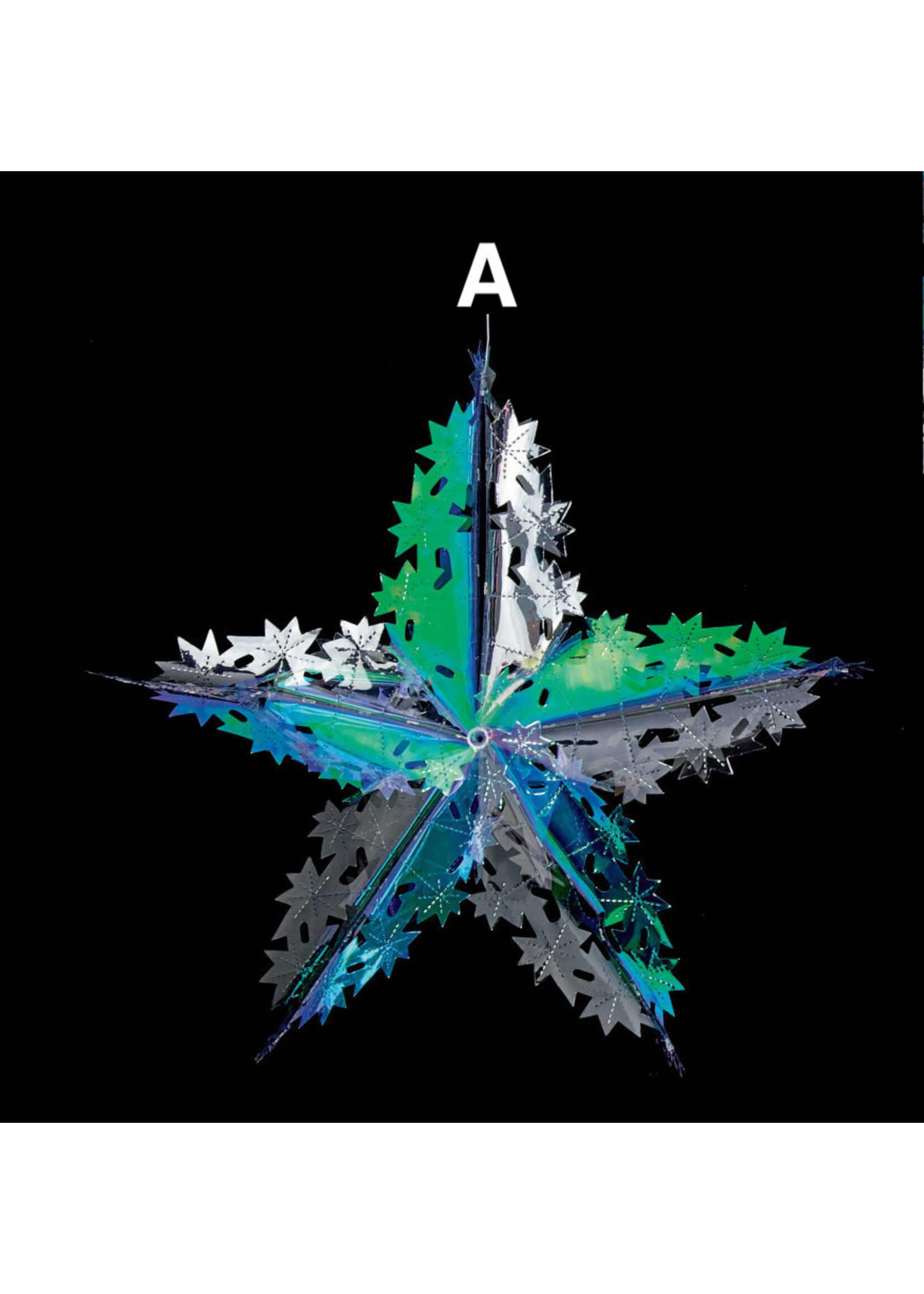 Premier Retro Foil Decoration - Iridescent / clear 60cm