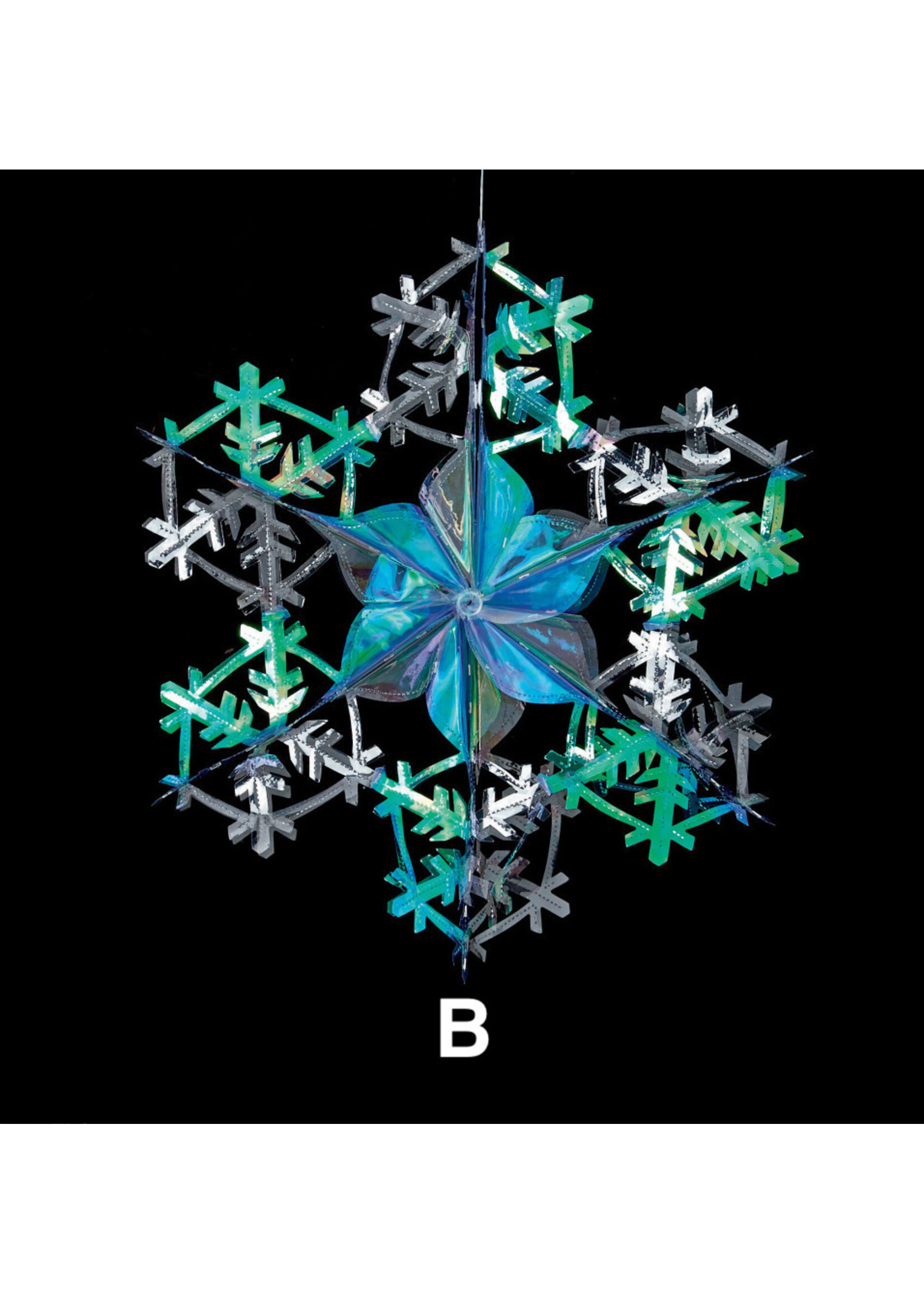 Premier Retro Foil Decoration - Iridescent / clear 60cm