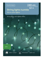 Lumineo Green LED 240 Pin Lights Indoor/Outdoor