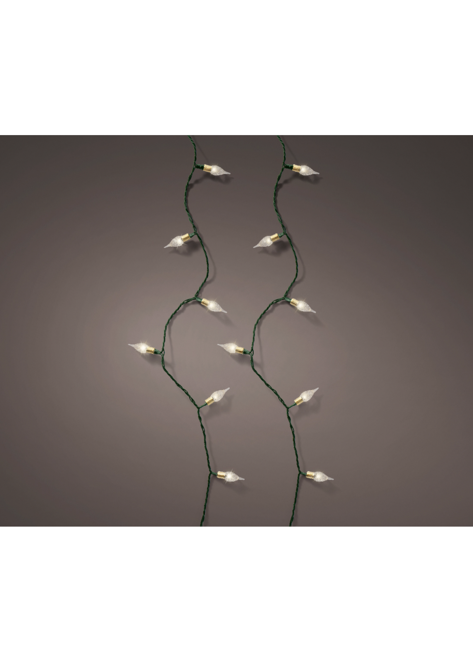 Lumineo Vintage Warm White LED 120 Lights (green cable)  Indoor