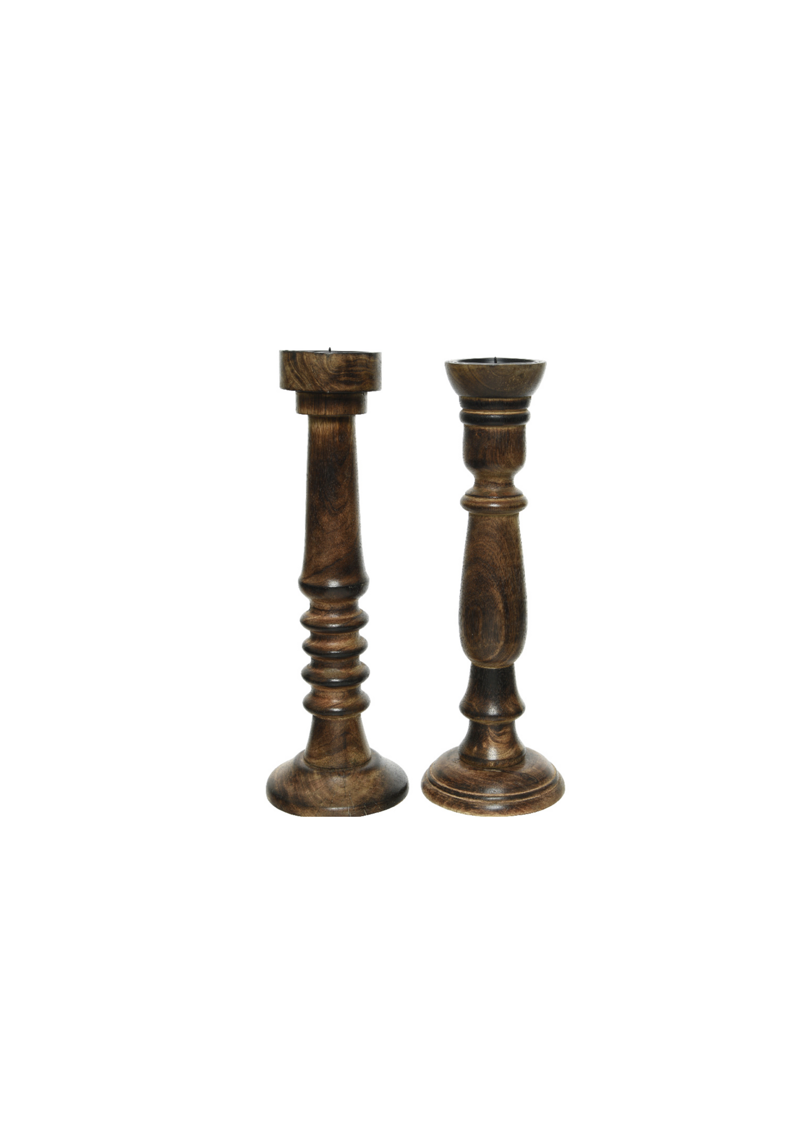 Decoris Mango Wood Candle Holder 45cm