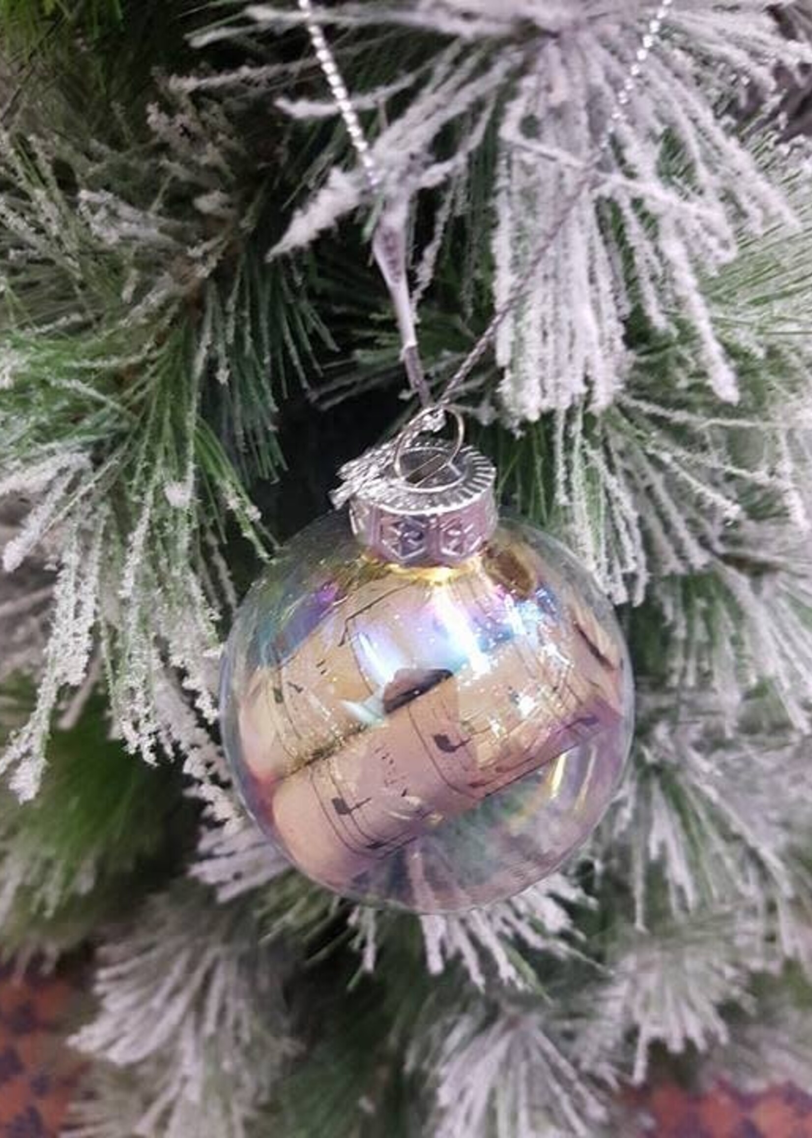 Decoris Clear Bauble with Music Sheet