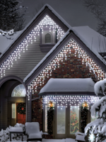 Snowtime White Icicle Chasing Lights 400 White LED Indoor/Outdoor