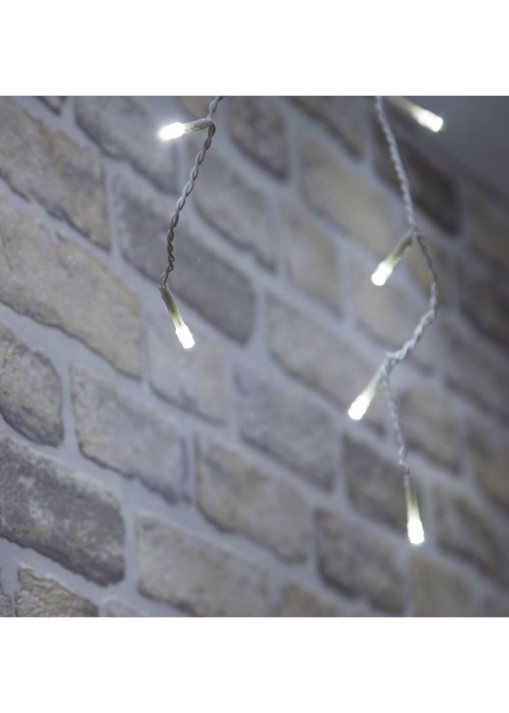 Snowtime 400 White LED Icicle Chasing Lights