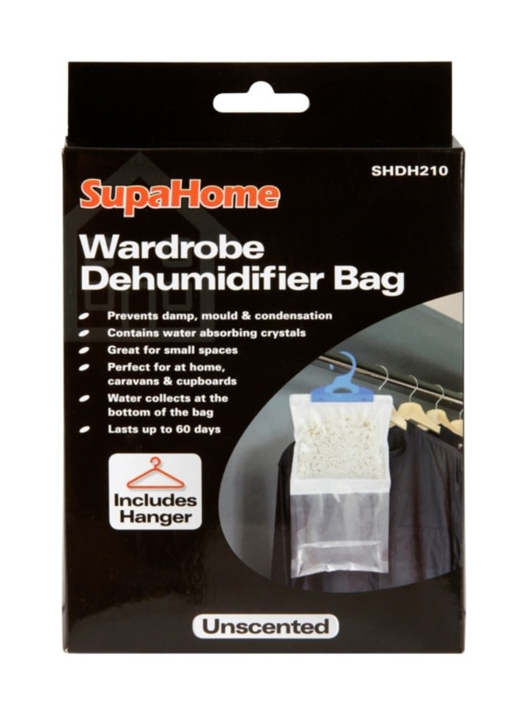 SupaHome SupaHome Wardrobe Dehumidifier Bag 210g