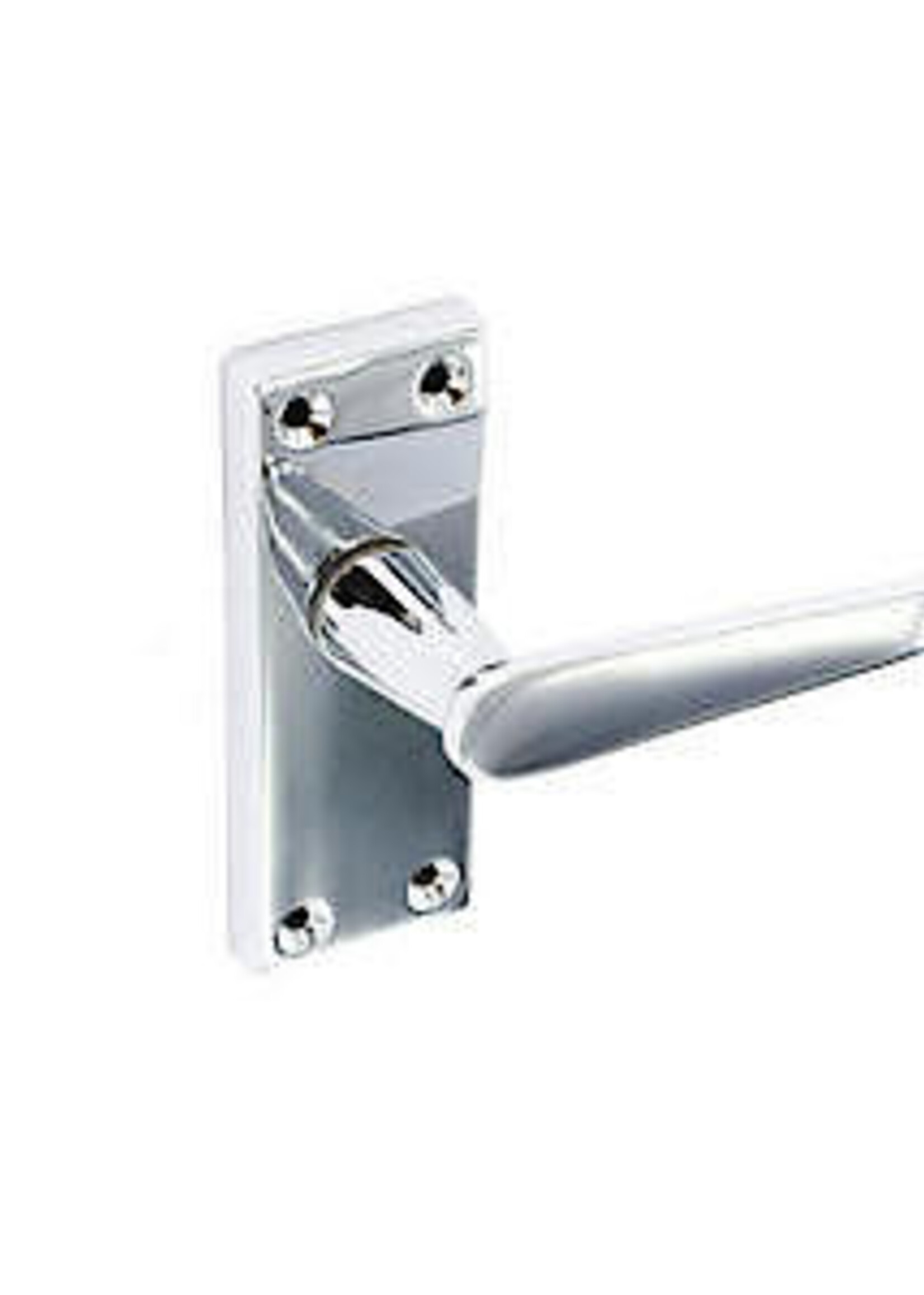 Securit Victorian Flat Latch Handles Chrome S2706