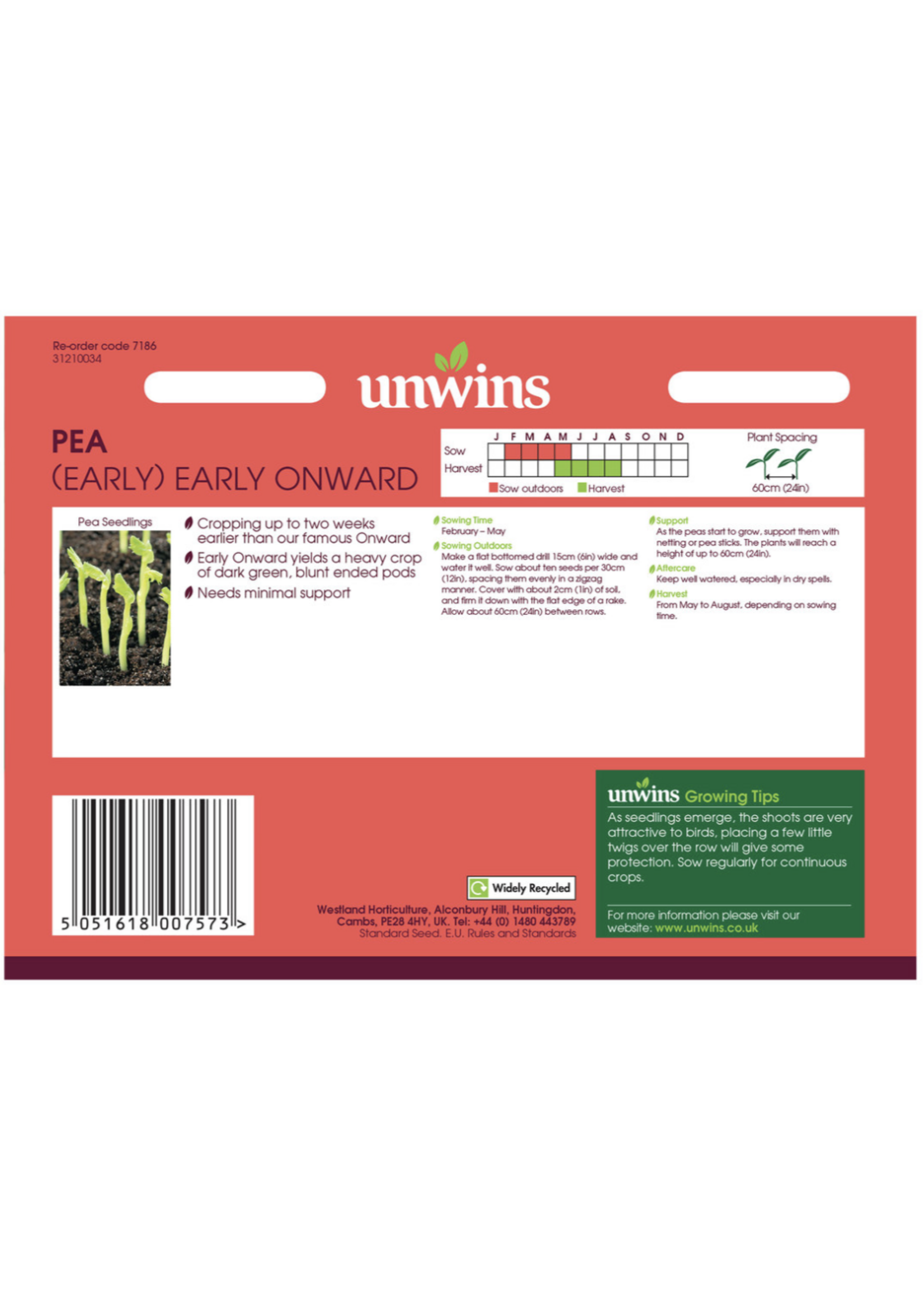 Unwins Pea (Early) - Early Onward