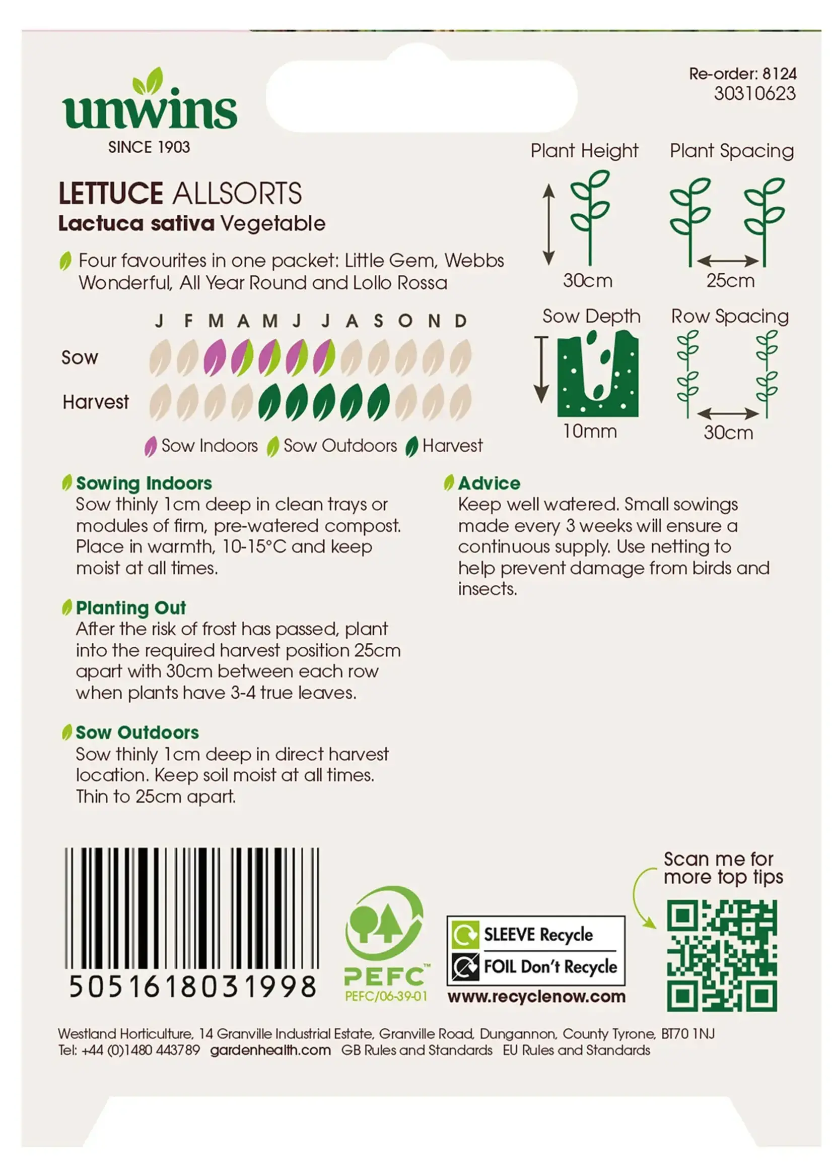 Unwins Lettuce - Allsorts