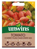 Unwins Tomato - Cherry Plum Tiger Stripe Mix