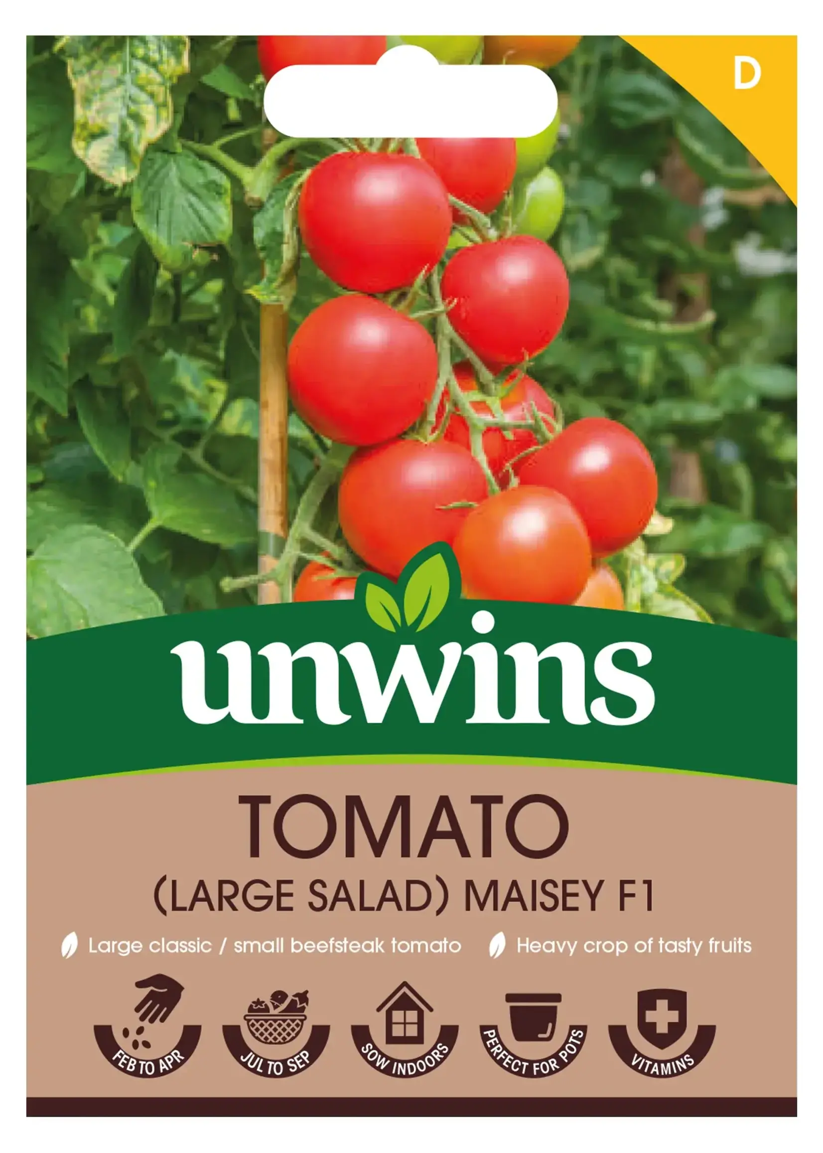 Unwins Tomato - Large Salad Maisey F1