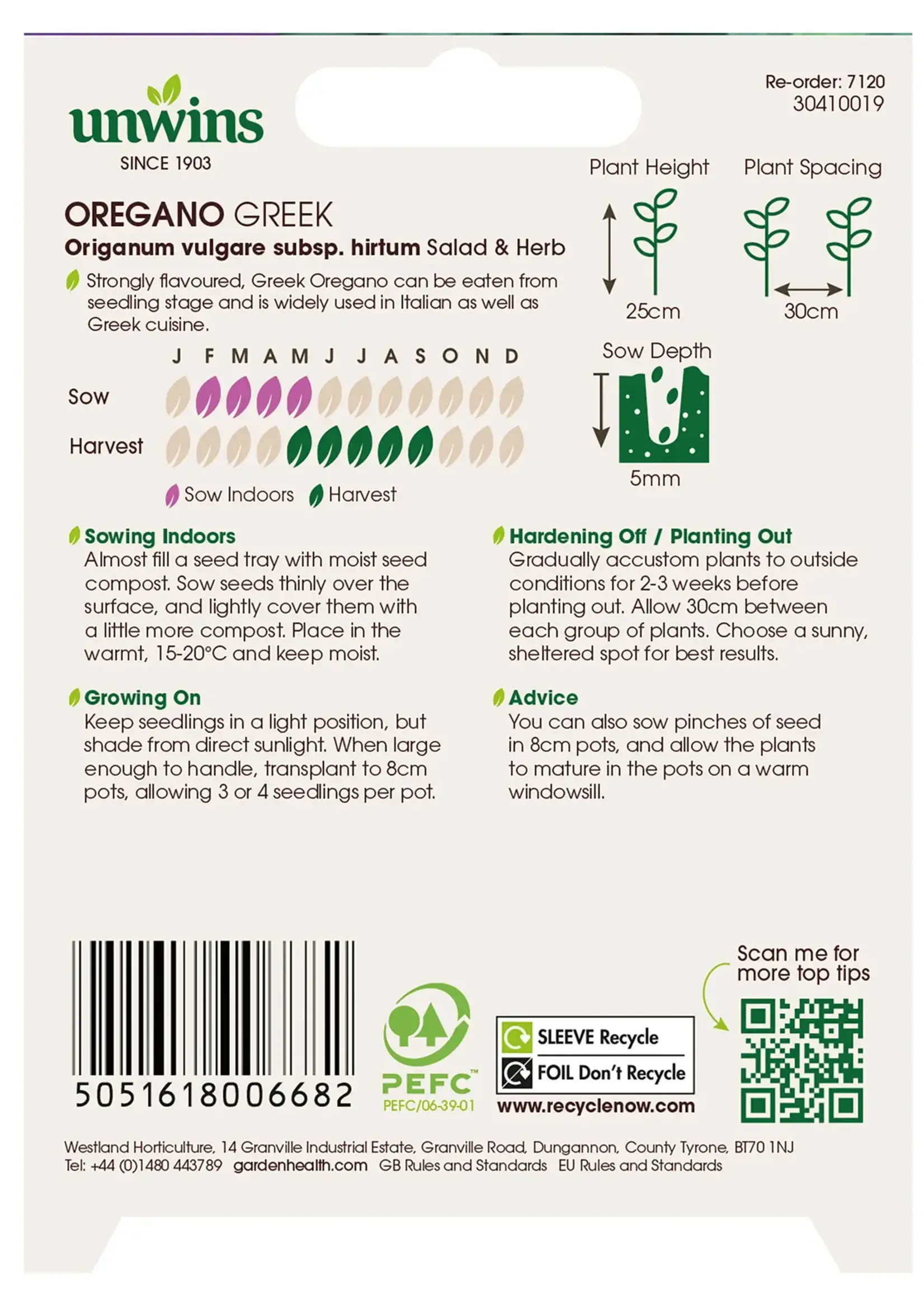 Unwins Oregano - Greek