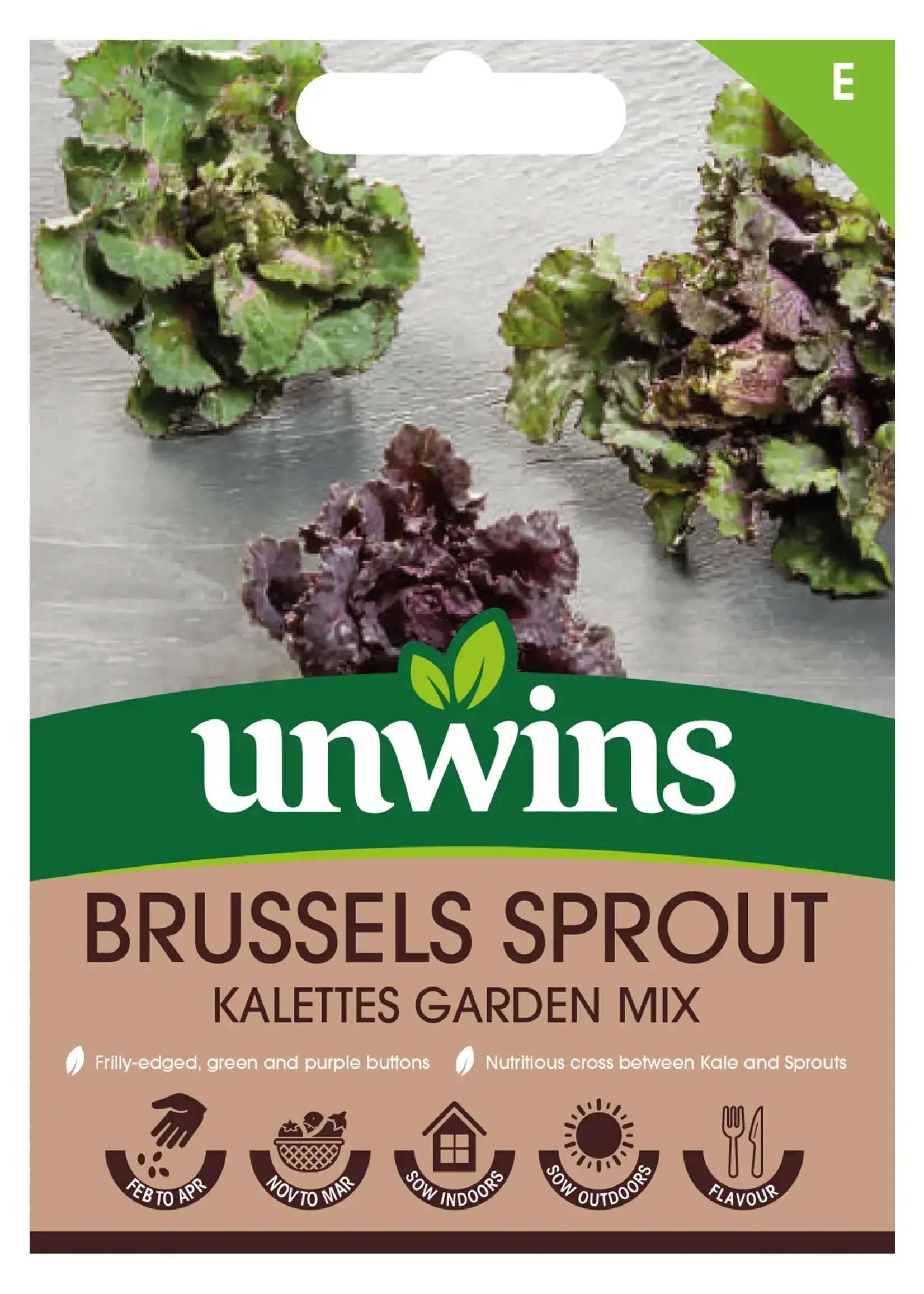 Unwins Brussels Sprout - Kalettes Garden Mix