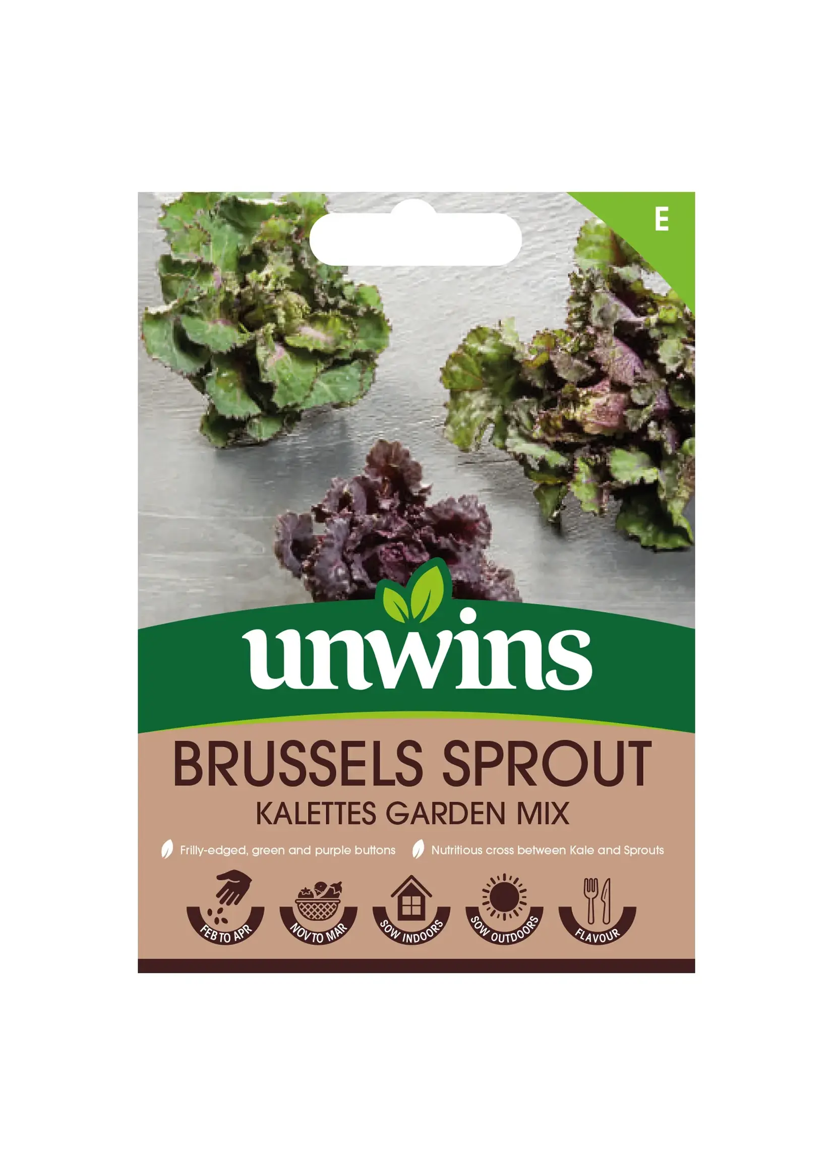 Unwins Brussels Sprout - Kalettes Garden Mix