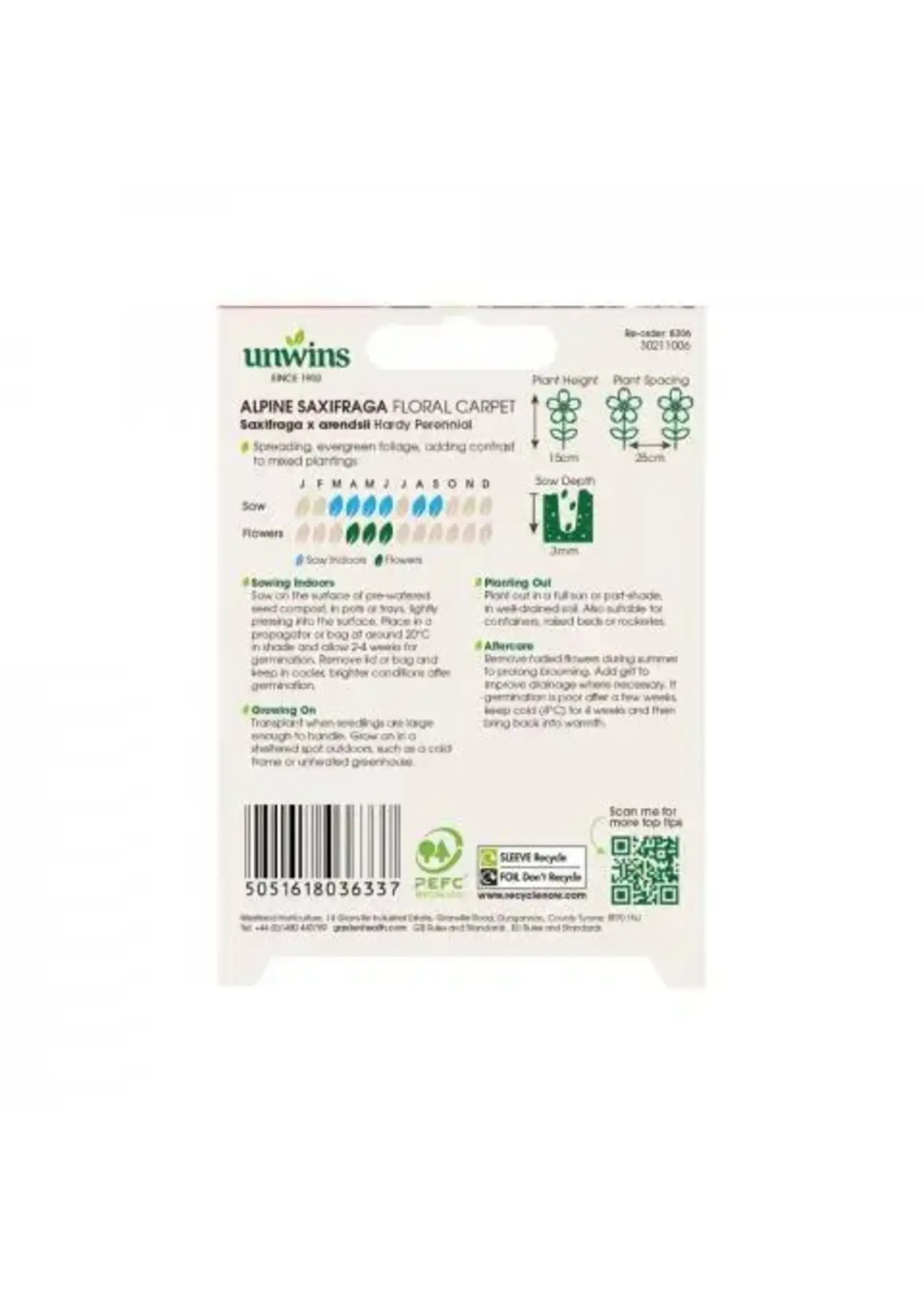 Unwins Alpine Saxifraga - Floral Carpet