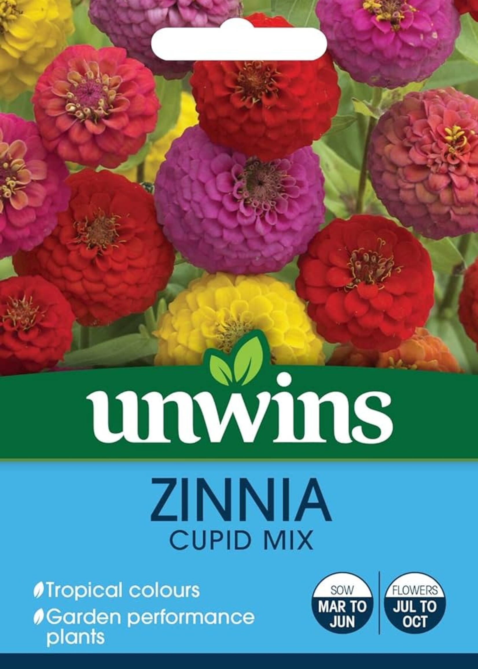 Unwins Zinnia - Cupid Mix