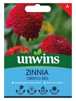 Unwins Zinnia - Cresto! Red